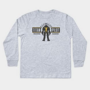 Titan Pilot Training Academy Kids Long Sleeve T-Shirt